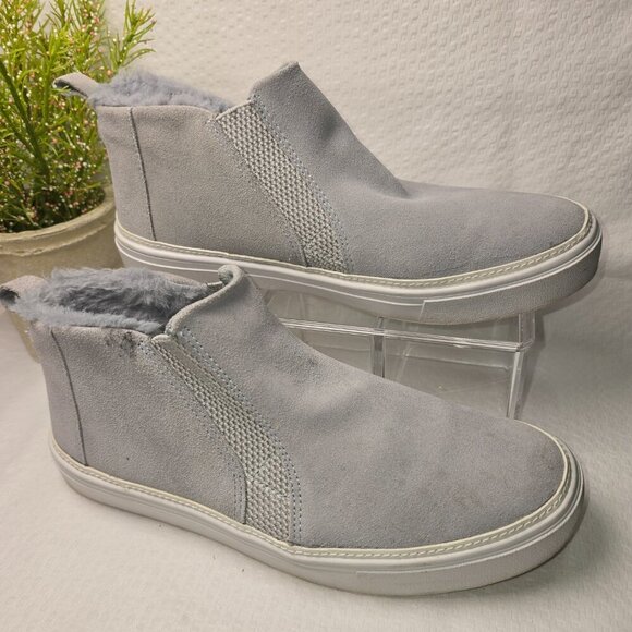 TOMS WOMENS BRYCE CASUAL SLIP ON GRAY SUEDE SNEAKERS SHOES BOOTIES SIZE 9 - Picture 10 of 10